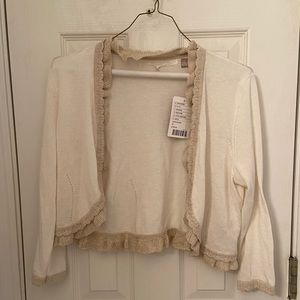 NWT Anthropologie cropped cardigan